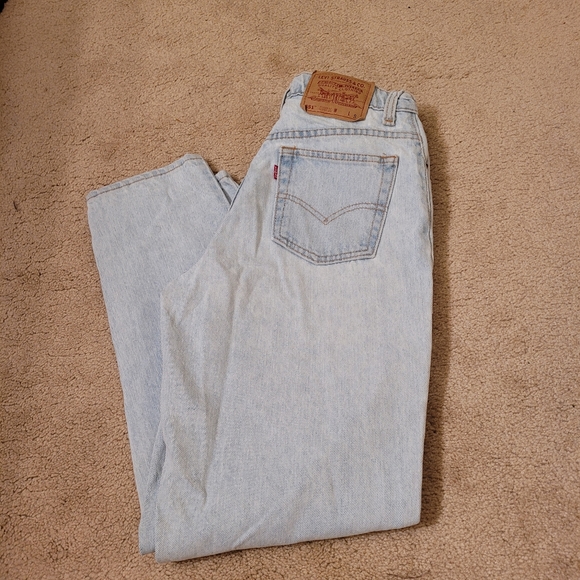 Levi's Denim - Vintage 90s Levi's 551 Relaxed Fit Tapered Leg Light Wash Jeans Womens